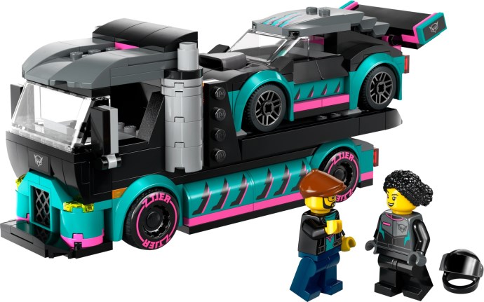 60406-1 - Race Car and Car Carrier Truck