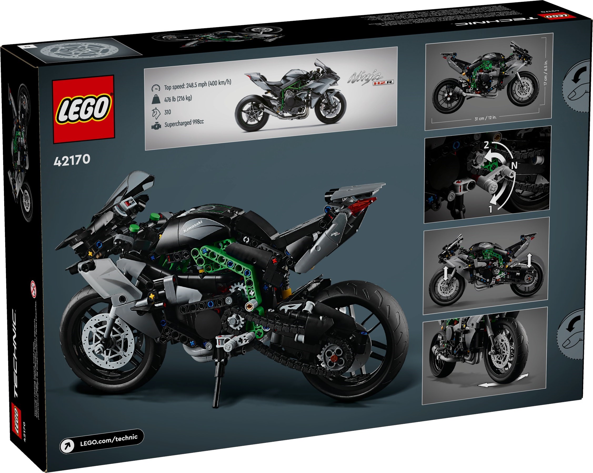 42170-1 - Kawasaki Ninja H2R Motorcycle - Image 3