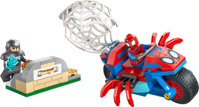 11206-1 - Spidey on his Motorcycle vs. Rhino